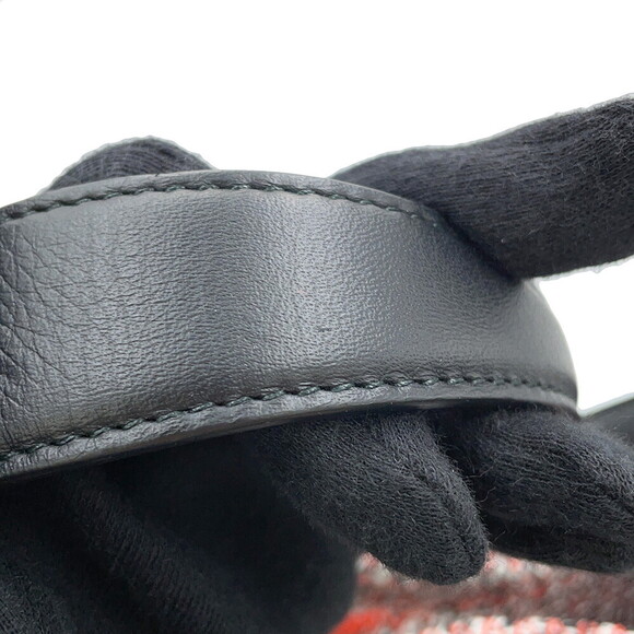 Balenciaga Zigzag Canvas Leather Shoulder Bag - Picture 10 of 11